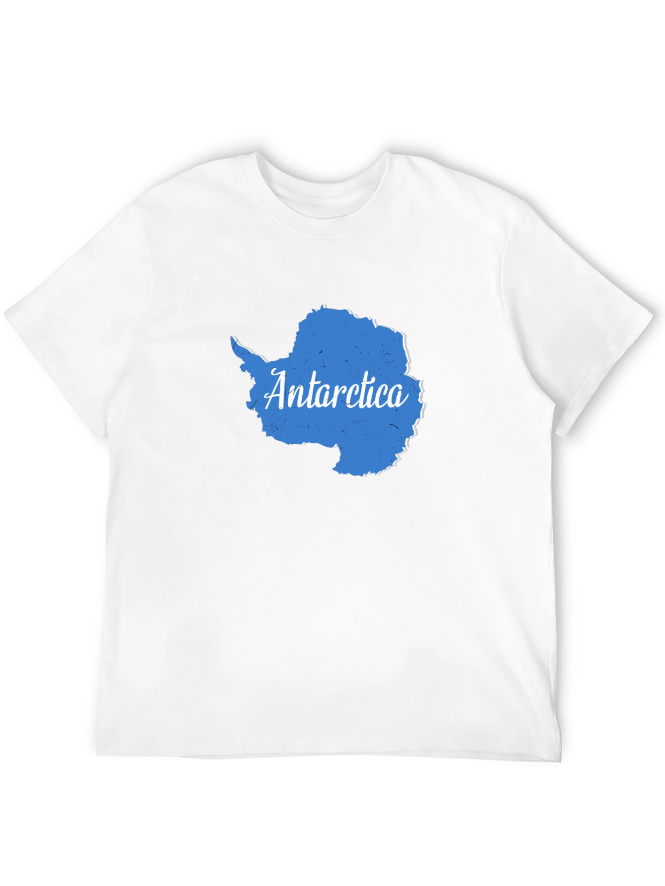 Antarctica Map Graphic Tee - Black