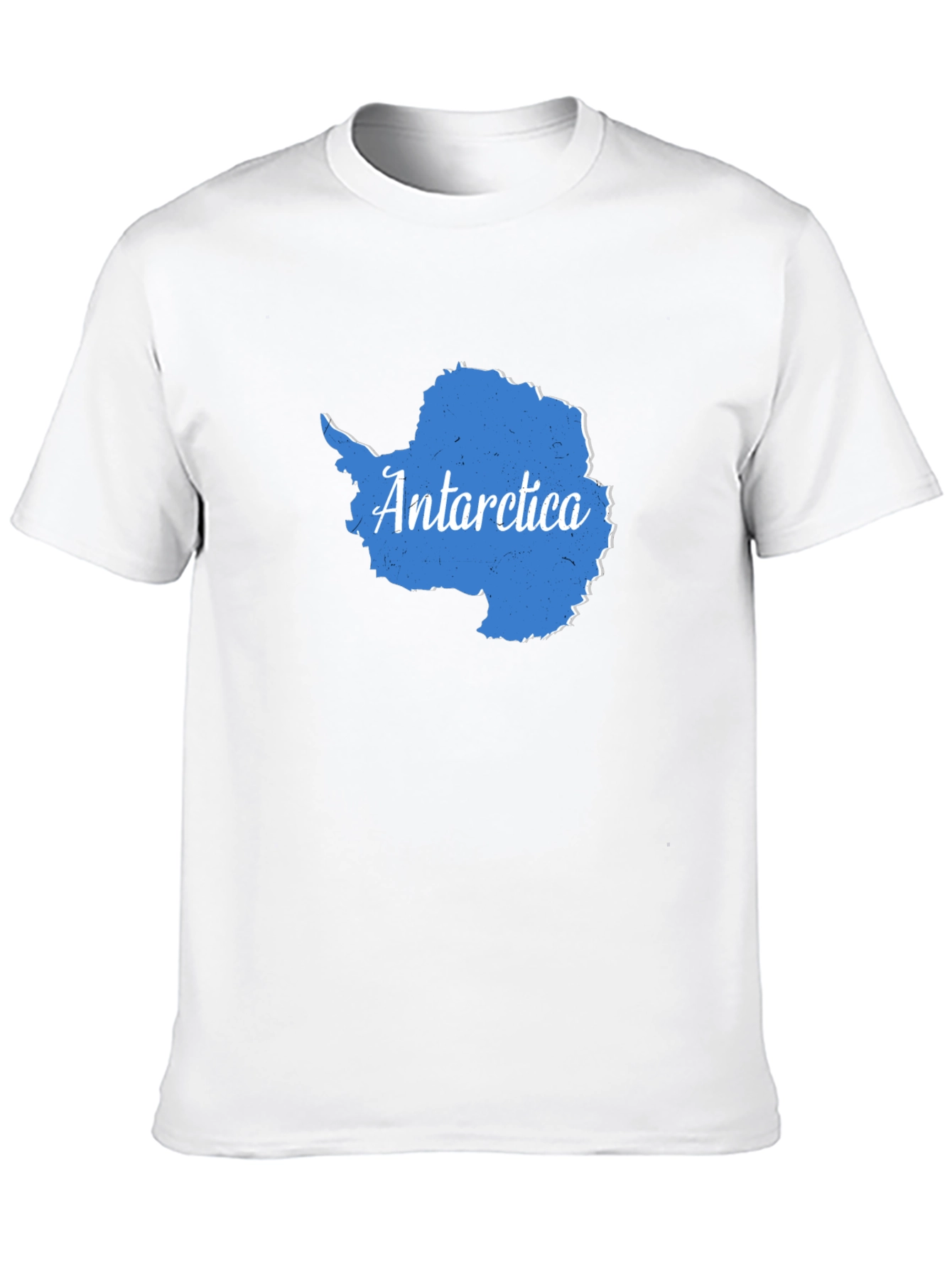 Antarctica Map Graphic Tee - Black