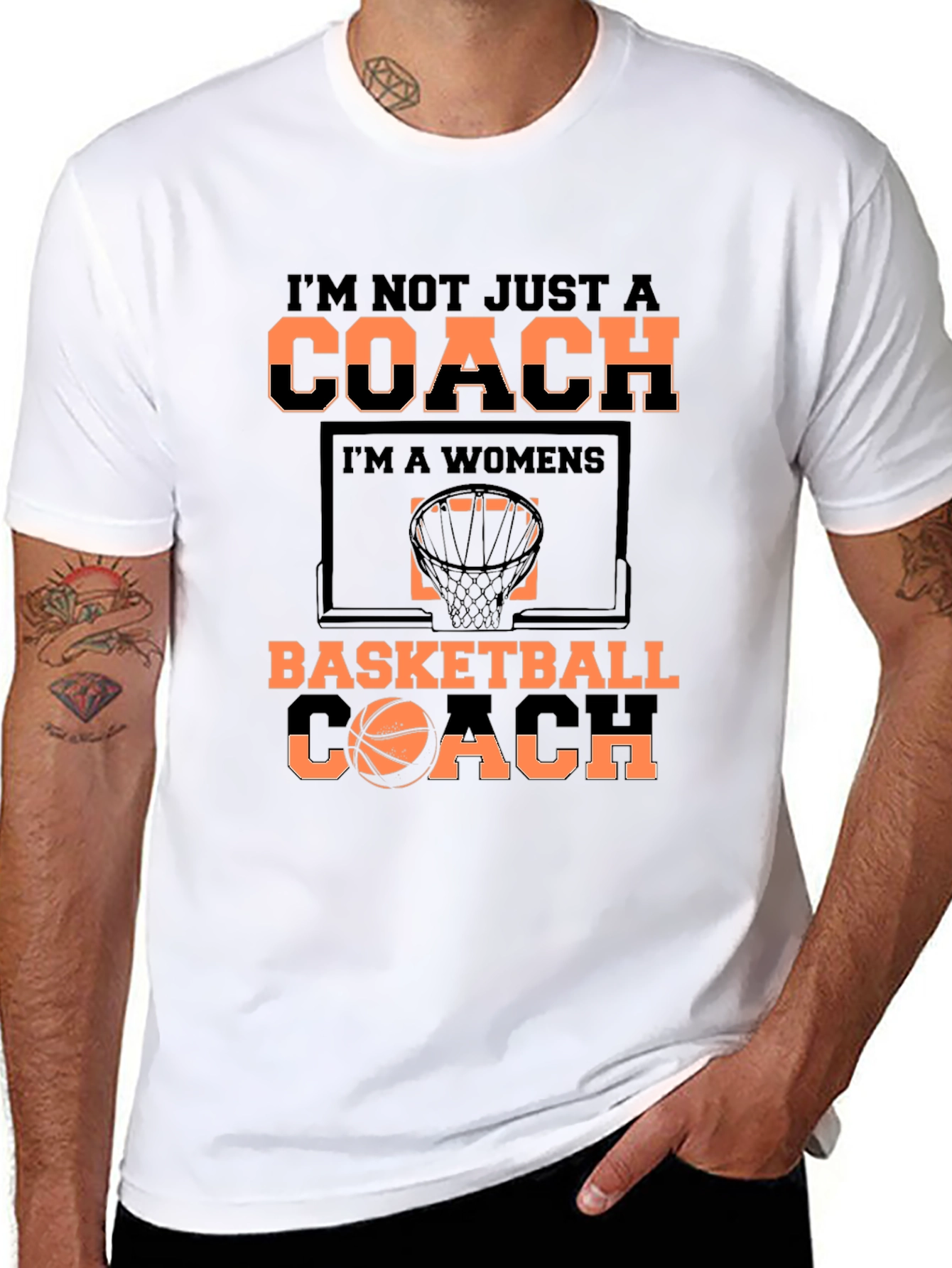 Basketball Coach T-Shirt - Womens Team Support
