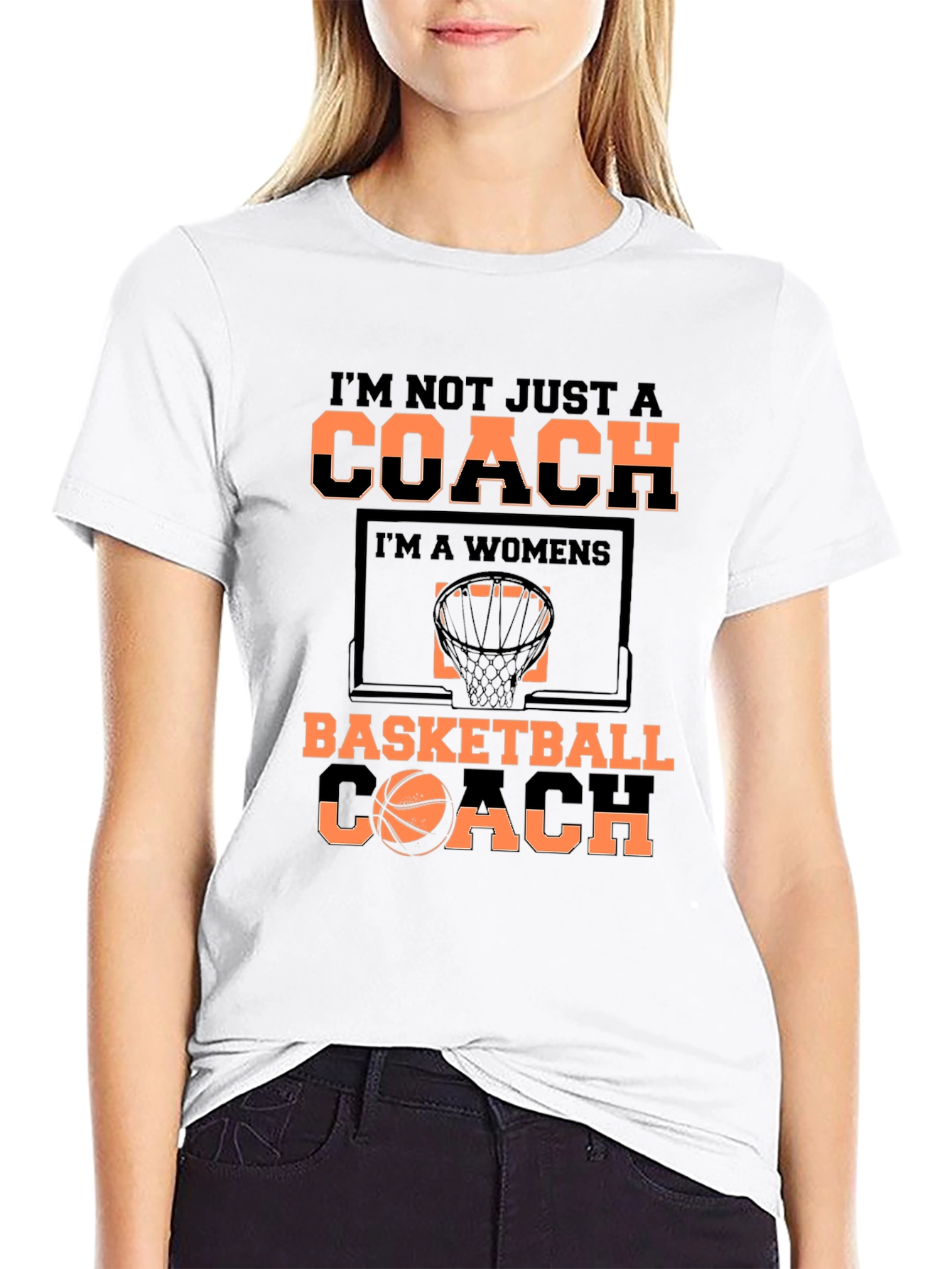 Basketball Coach T-Shirt - Womens Team Support