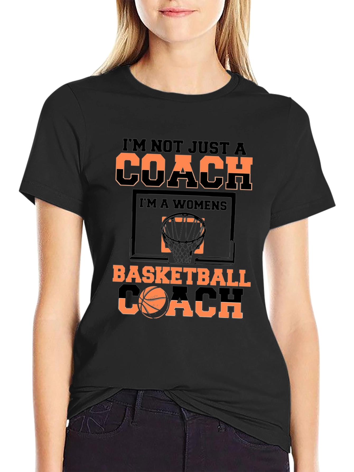 Basketball Coach T-Shirt - Womens Team Support