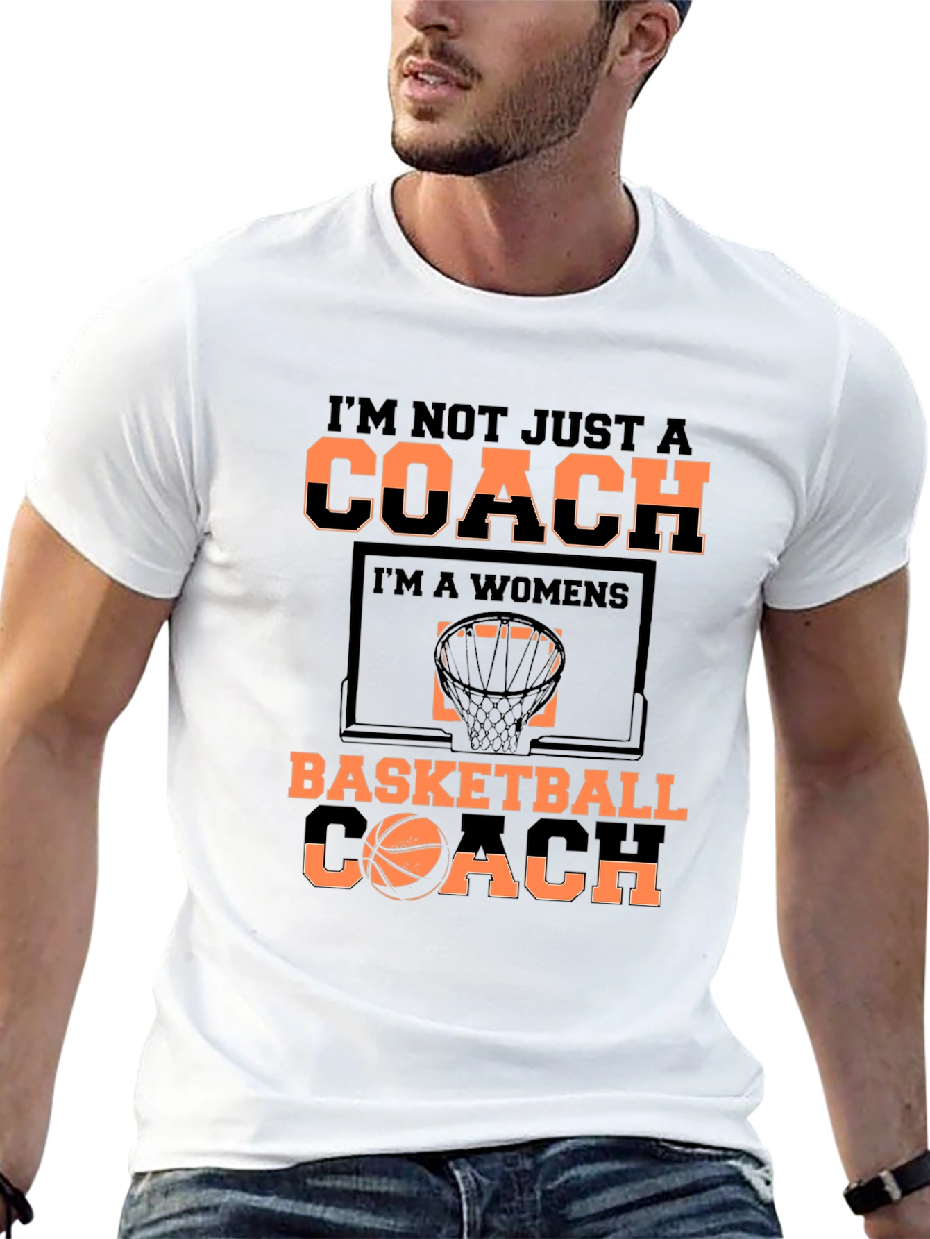 Basketball Coach T-Shirt - Womens Team Support