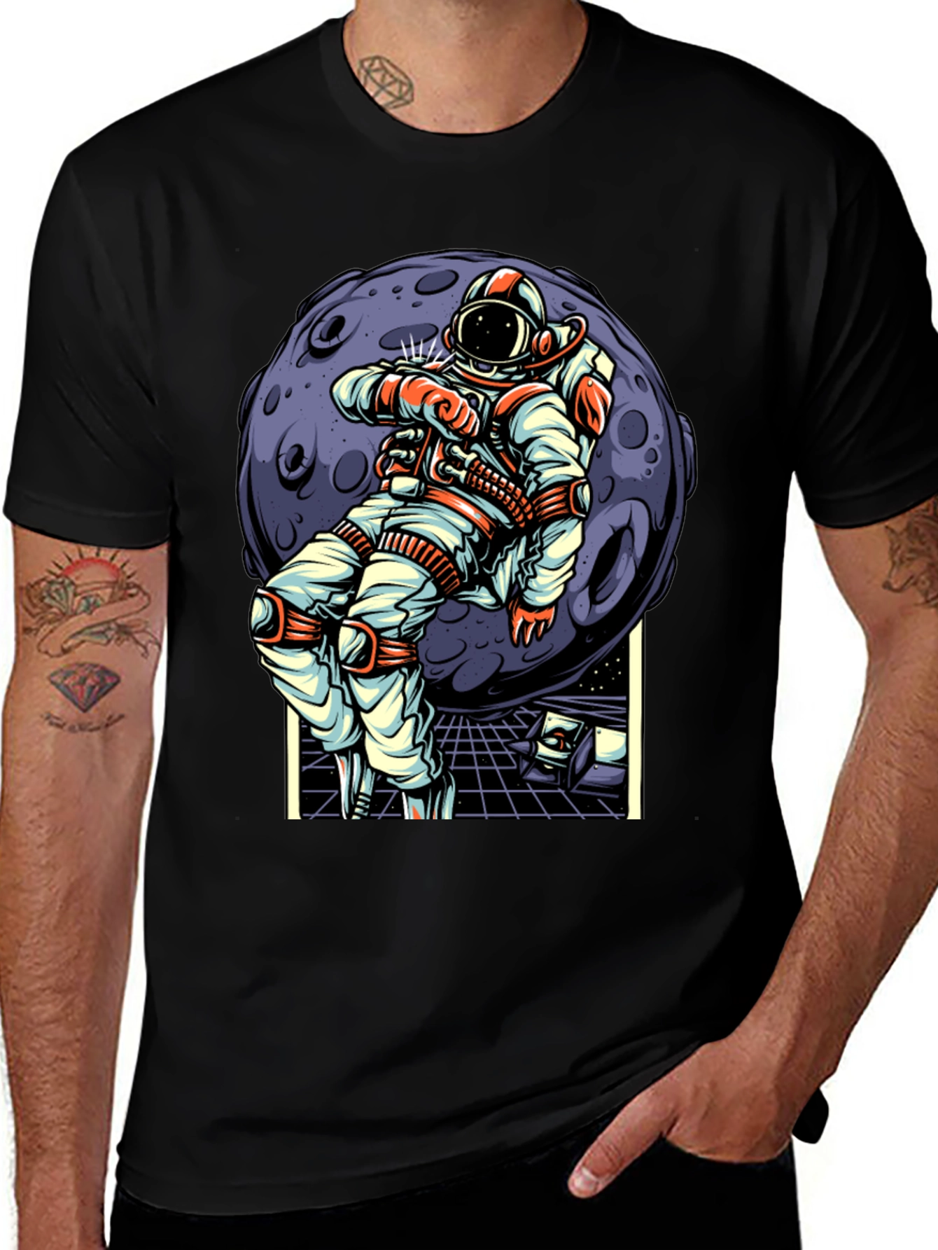 Astronaut Moonwalk T-Shirt - Space Adventure Tee