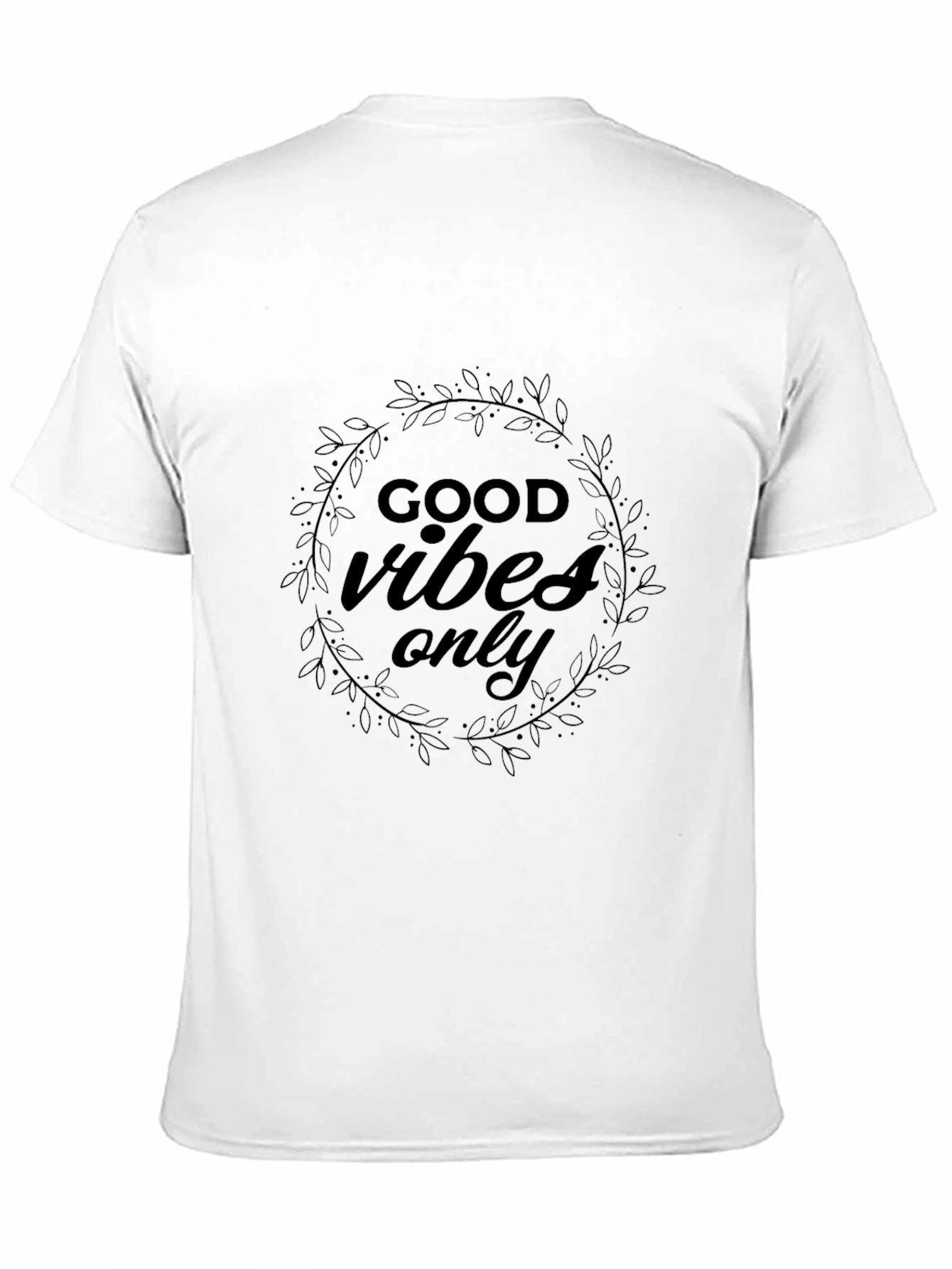 Good Vibes Only Black T-Shirt - Stylish Graphic Tee