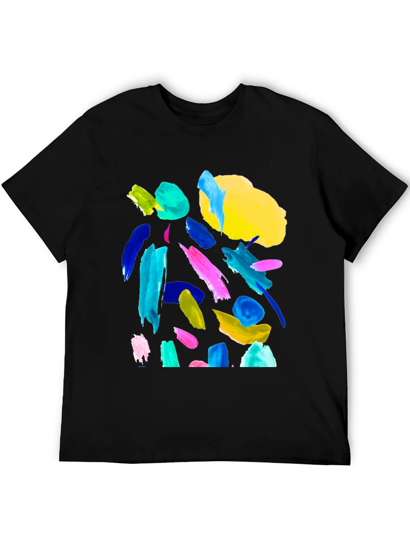 Abstract Art T-Shirt - Bold Brushstrokes Tee
