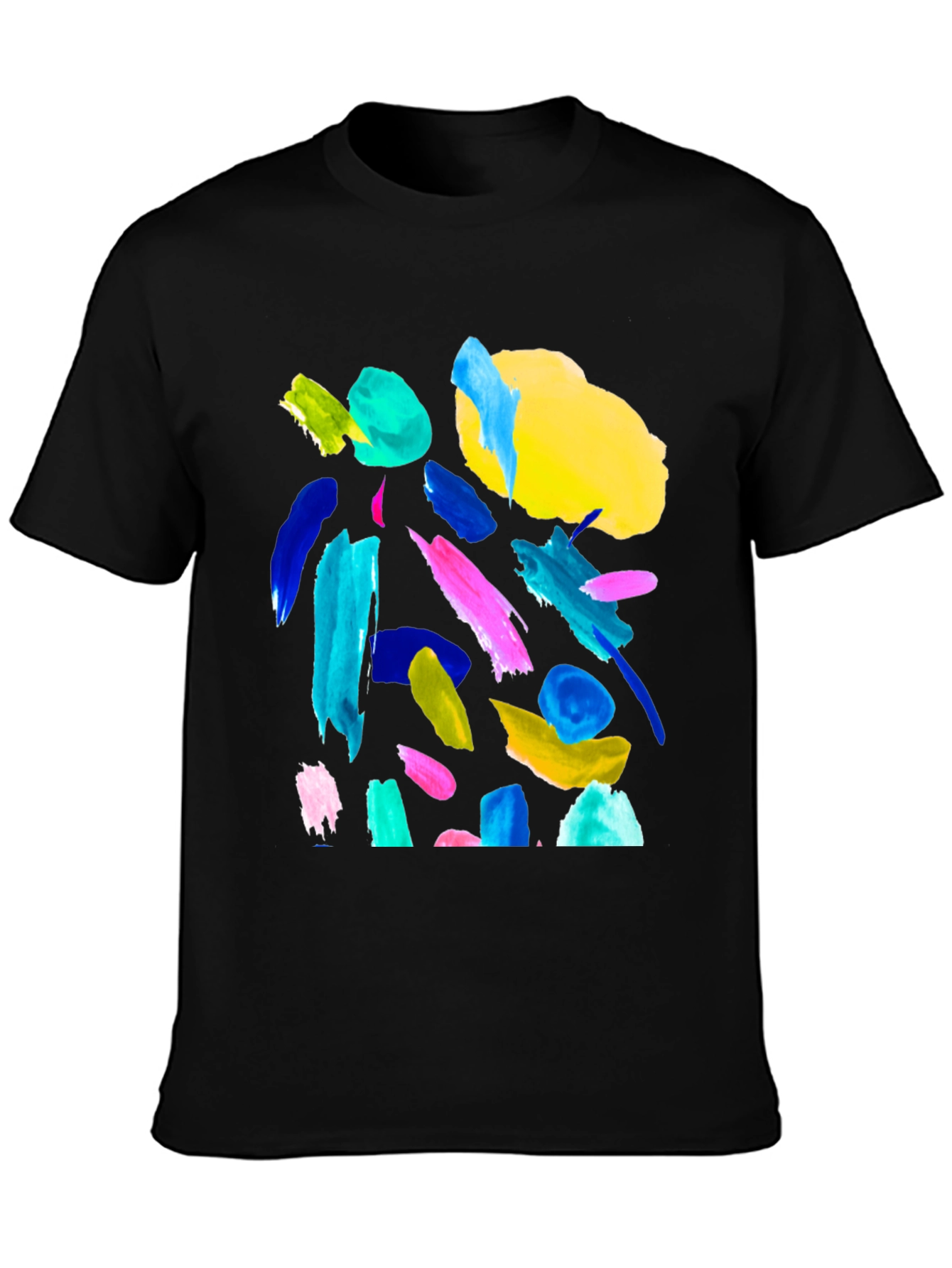 Abstract Art T-Shirt - Bold Brushstrokes Tee