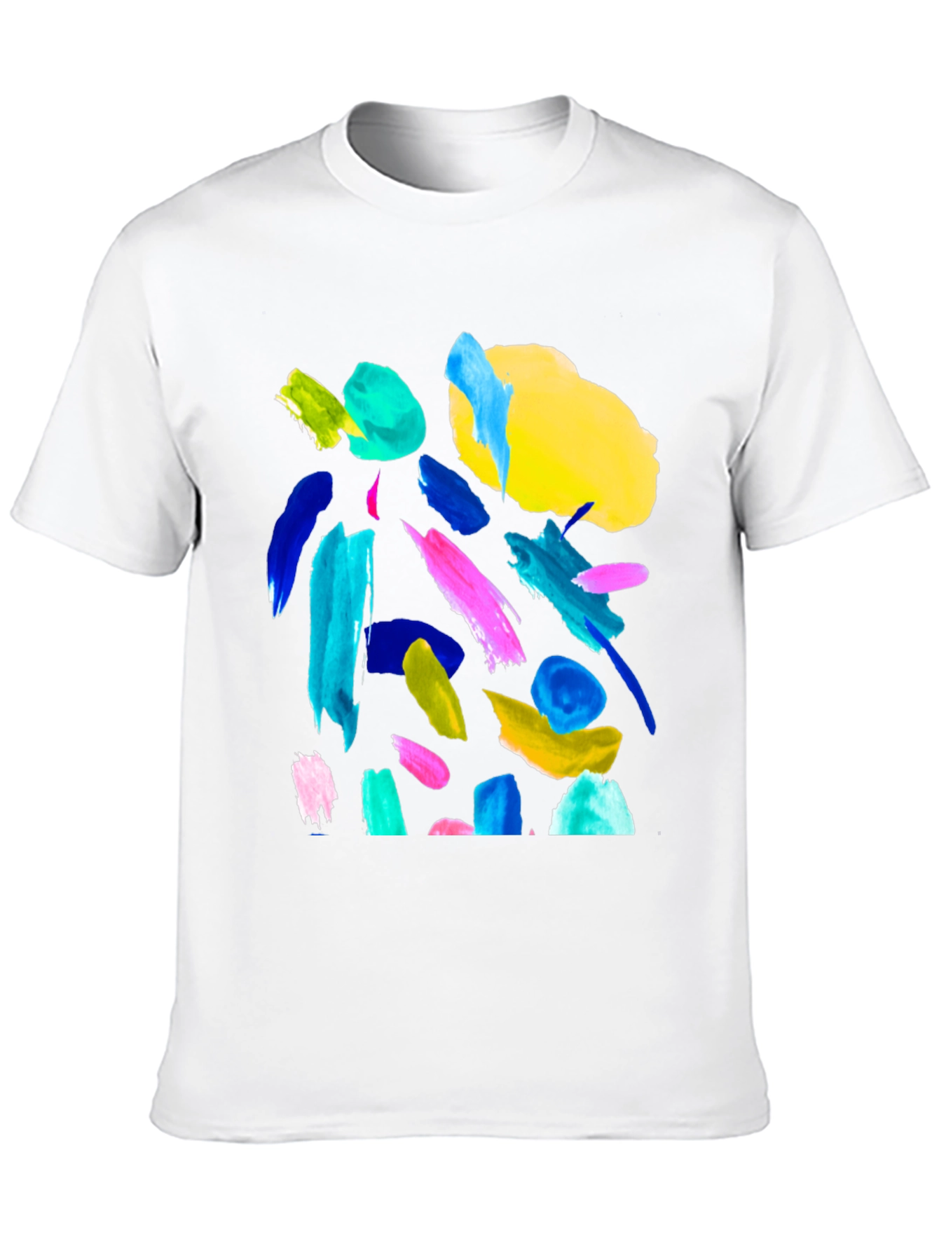 Abstract Art T-Shirt - Bold Brushstrokes Tee