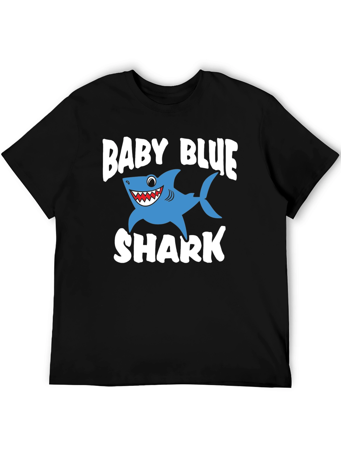 Baby Blue Shark Graphic T-Shirt