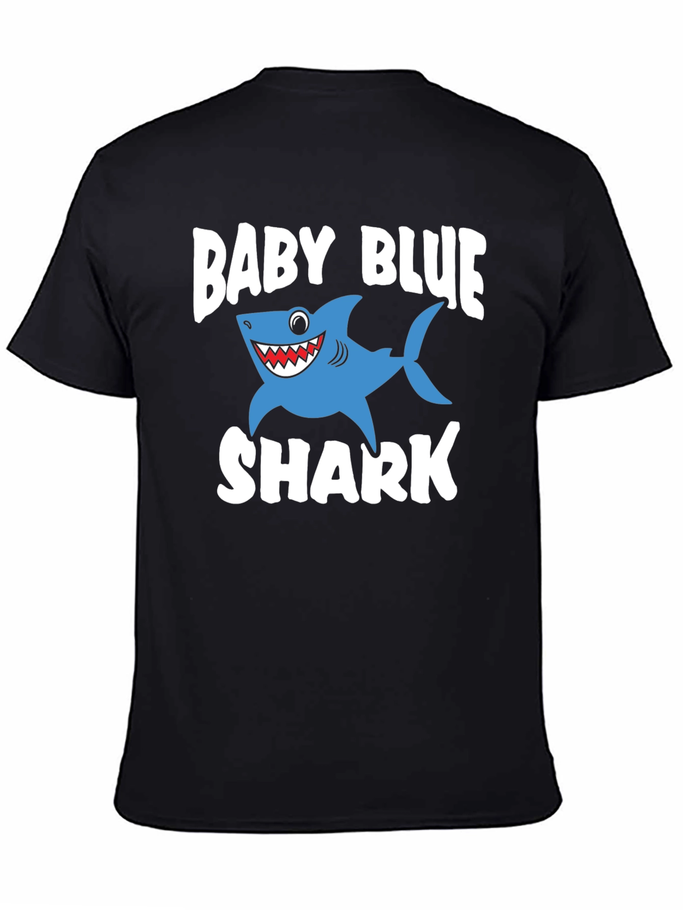 Baby Blue Shark Graphic T-Shirt