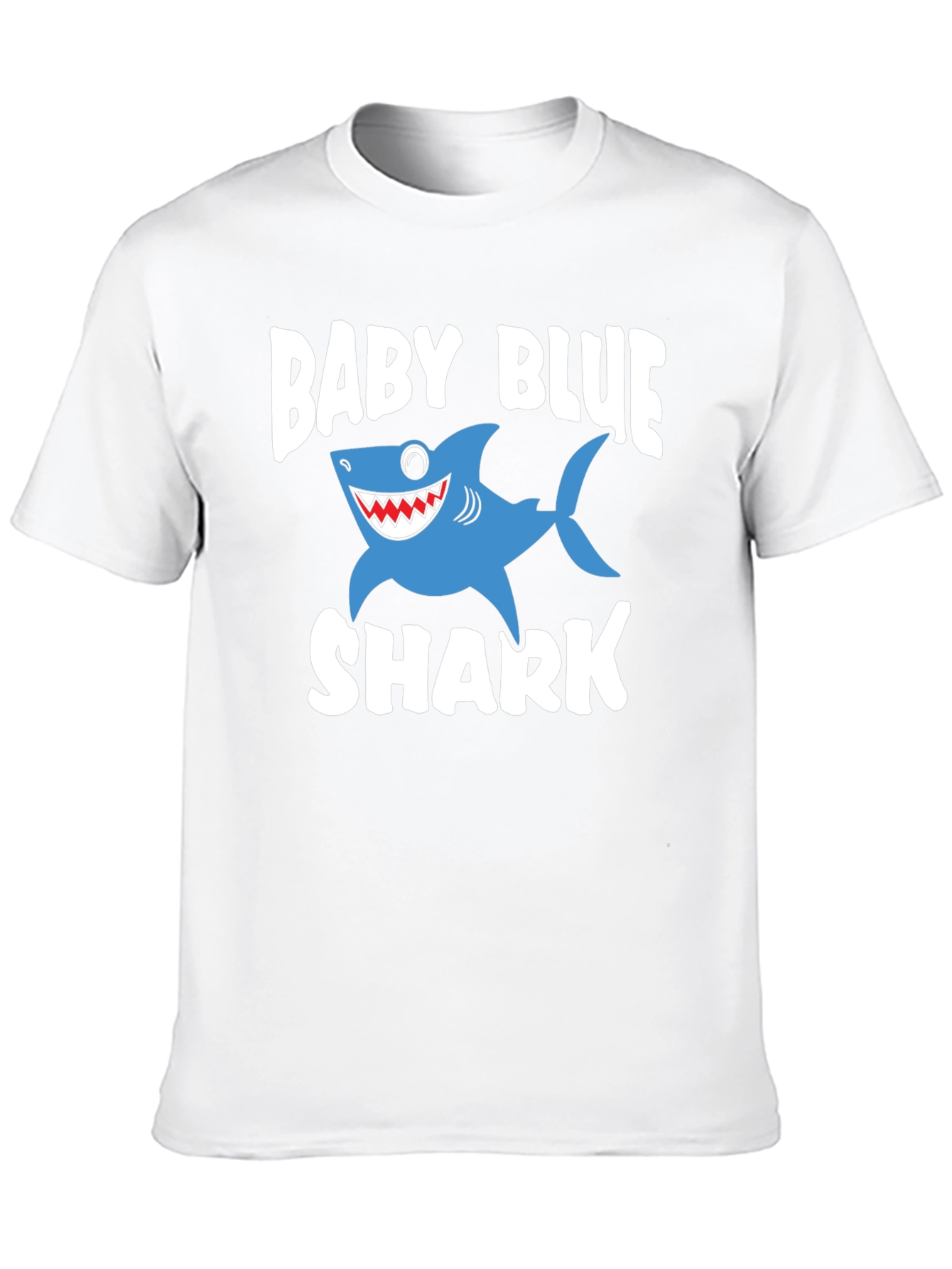 Baby Blue Shark Graphic T-Shirt