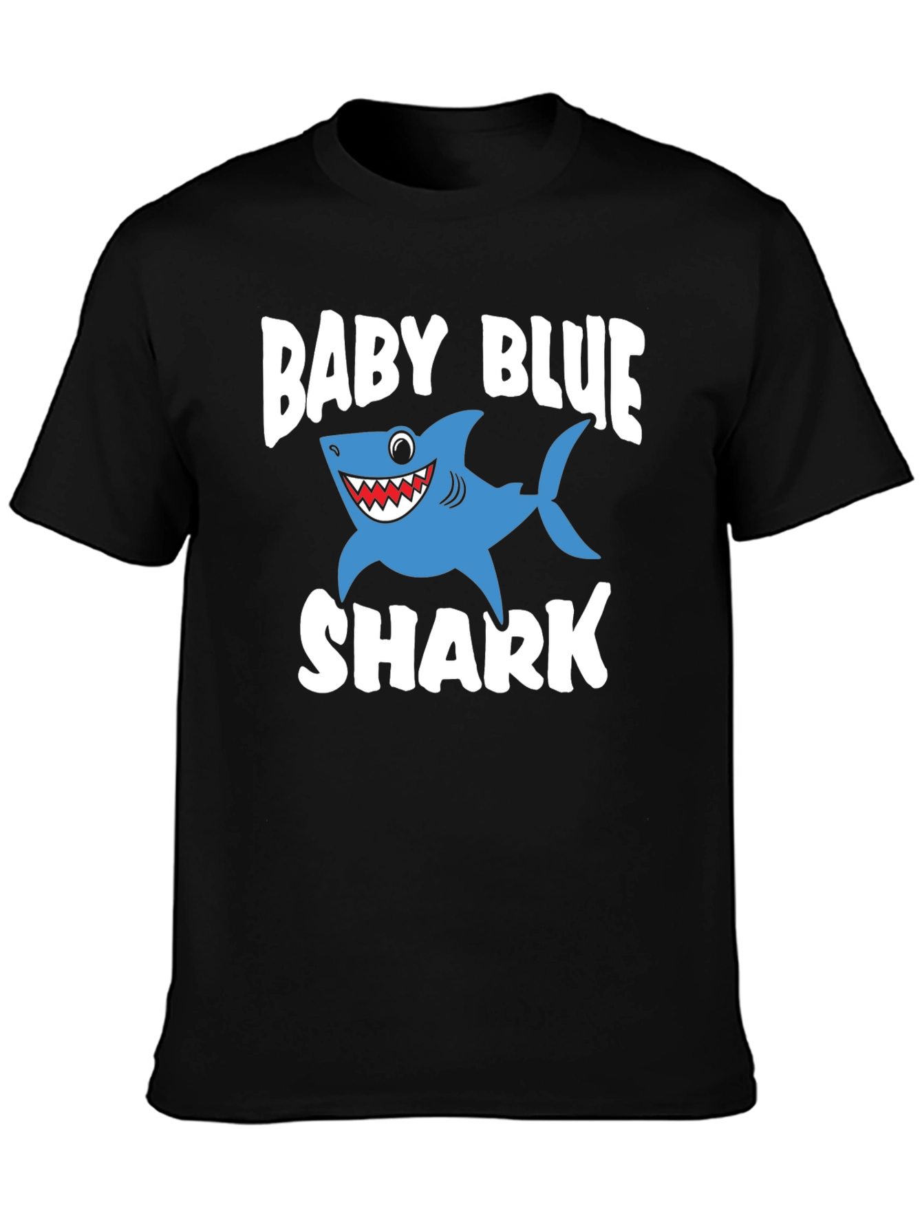 Baby Blue Shark Graphic T-Shirt