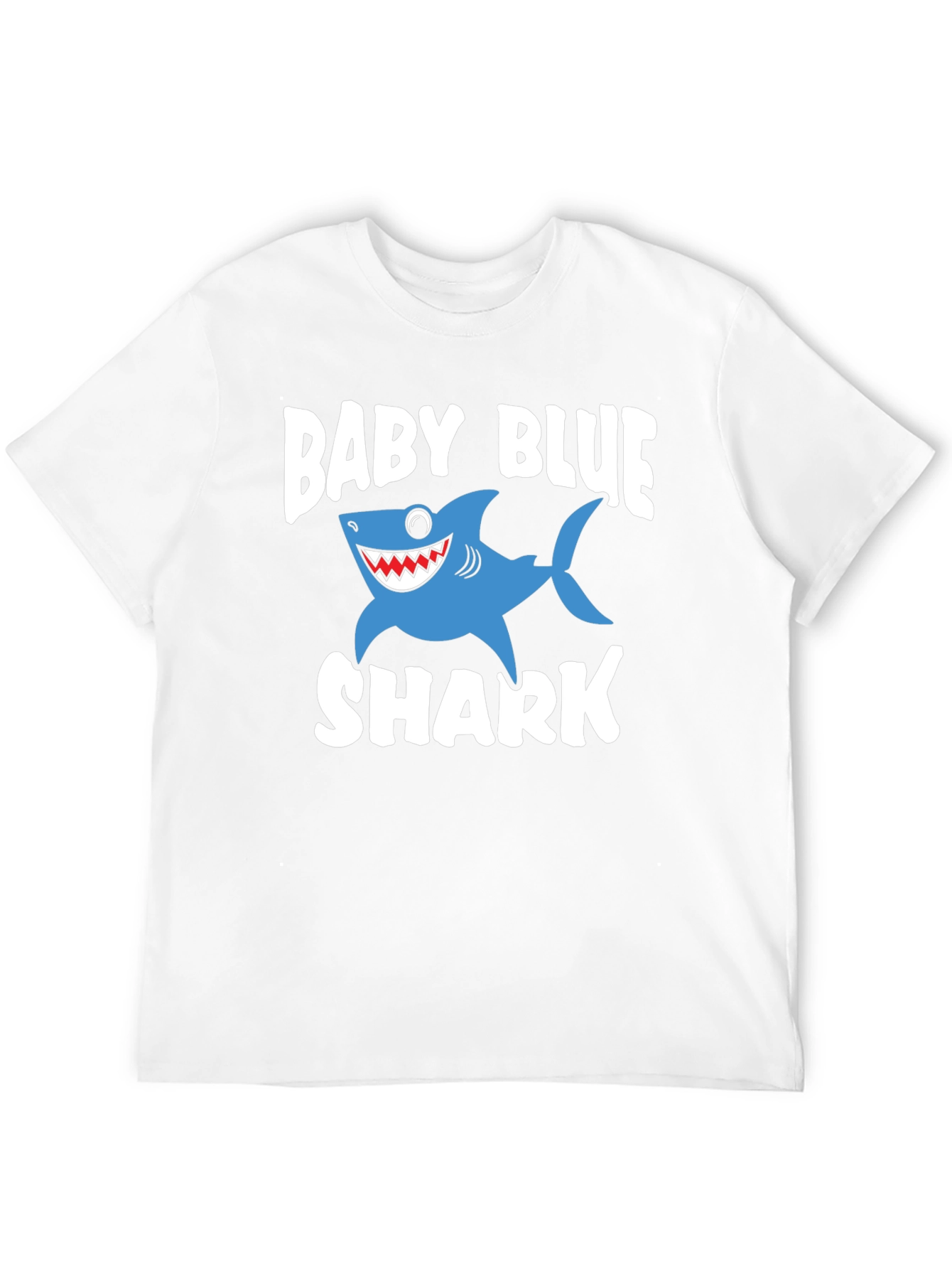 Baby Blue Shark Graphic T-Shirt