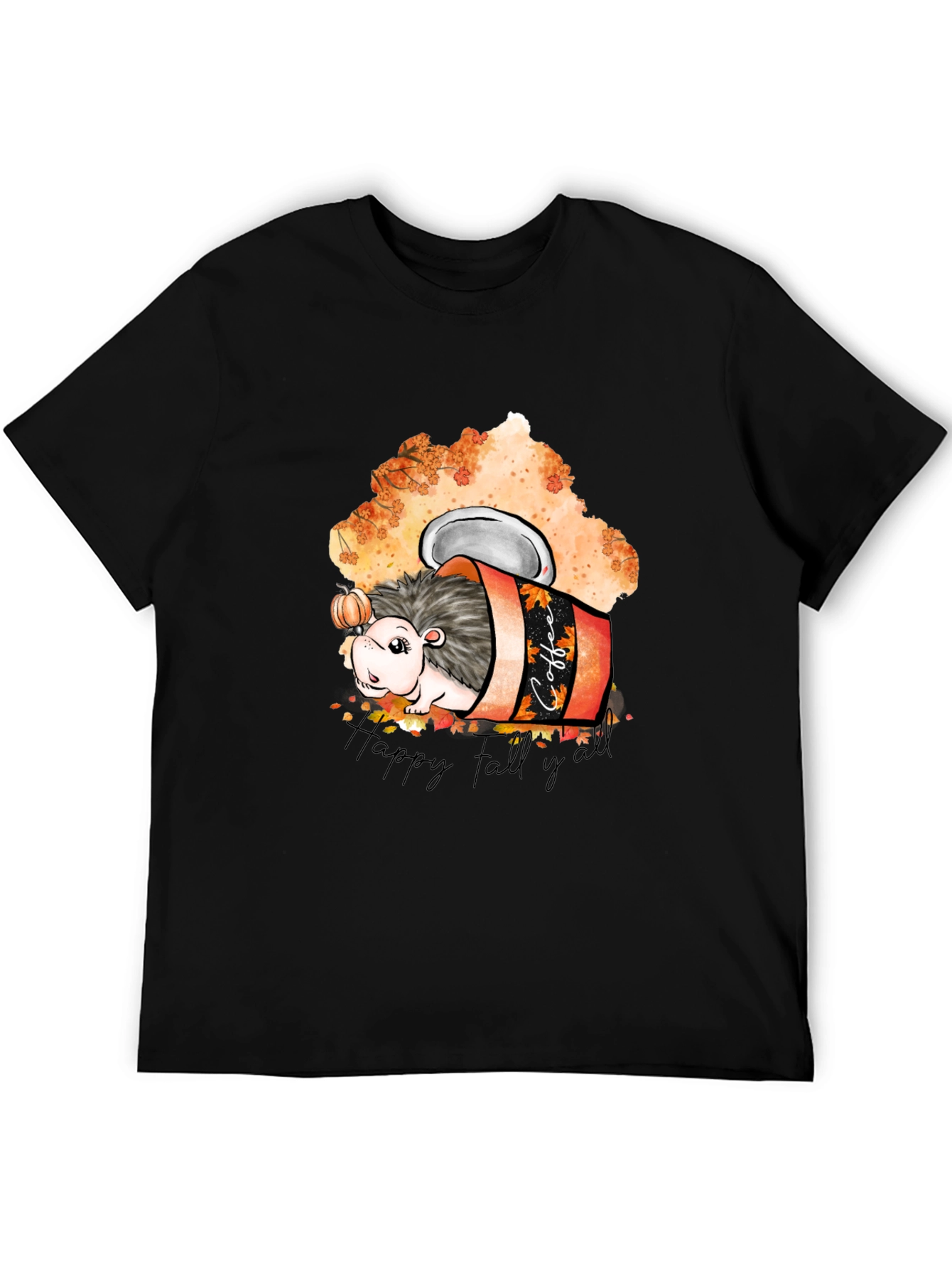 Happy Fall Yall Hedgehog Coffee T-Shirt