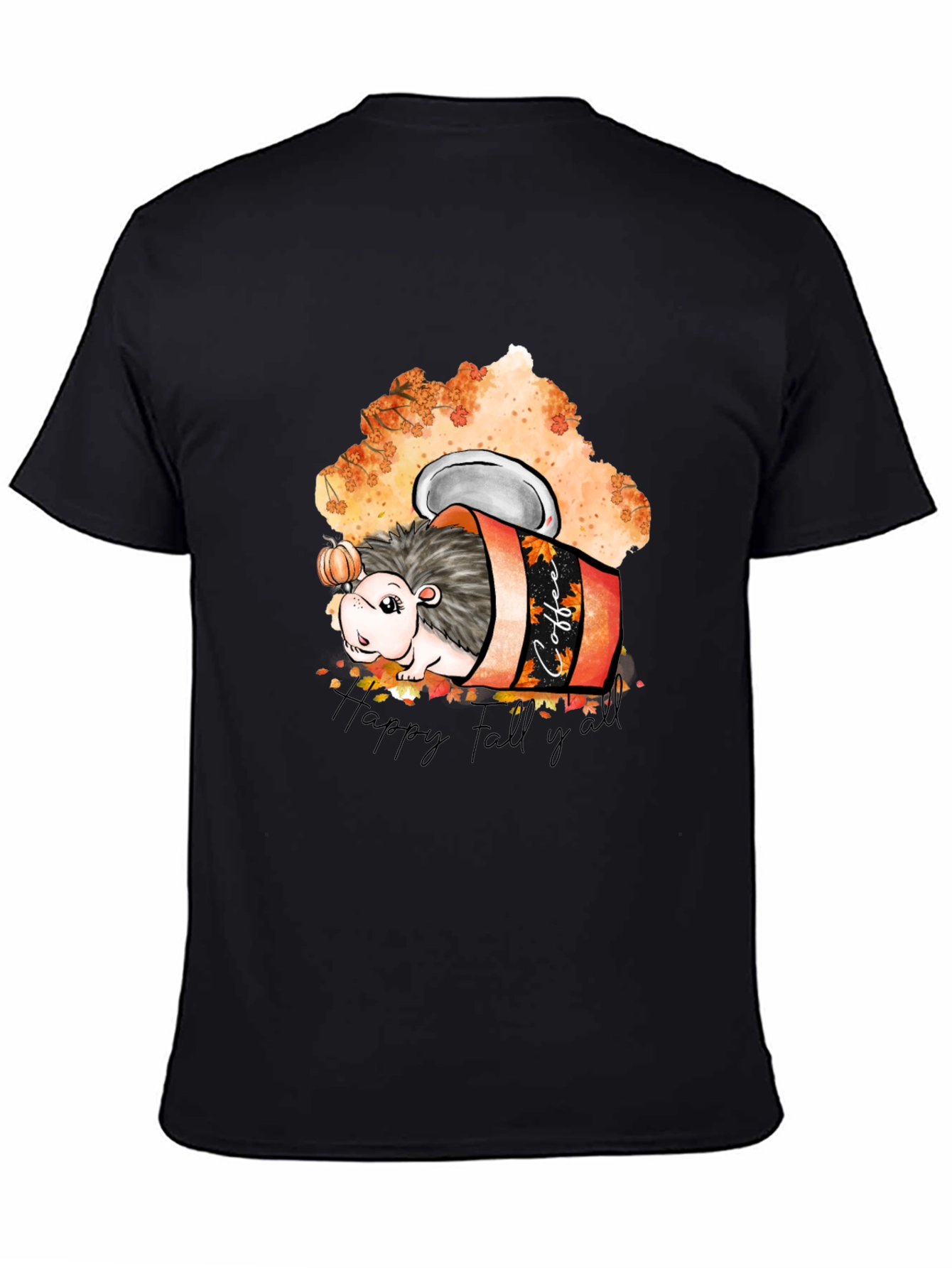 Happy Fall Yall Hedgehog Coffee T-Shirt