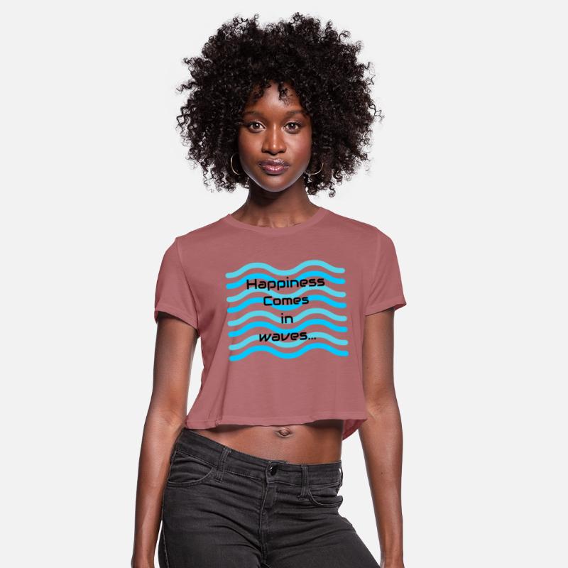 Happiness Comes in Waves Wild Swimming Tees
