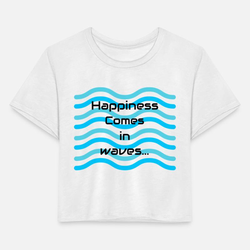 Happiness Comes in Waves Wild Swimming Tees