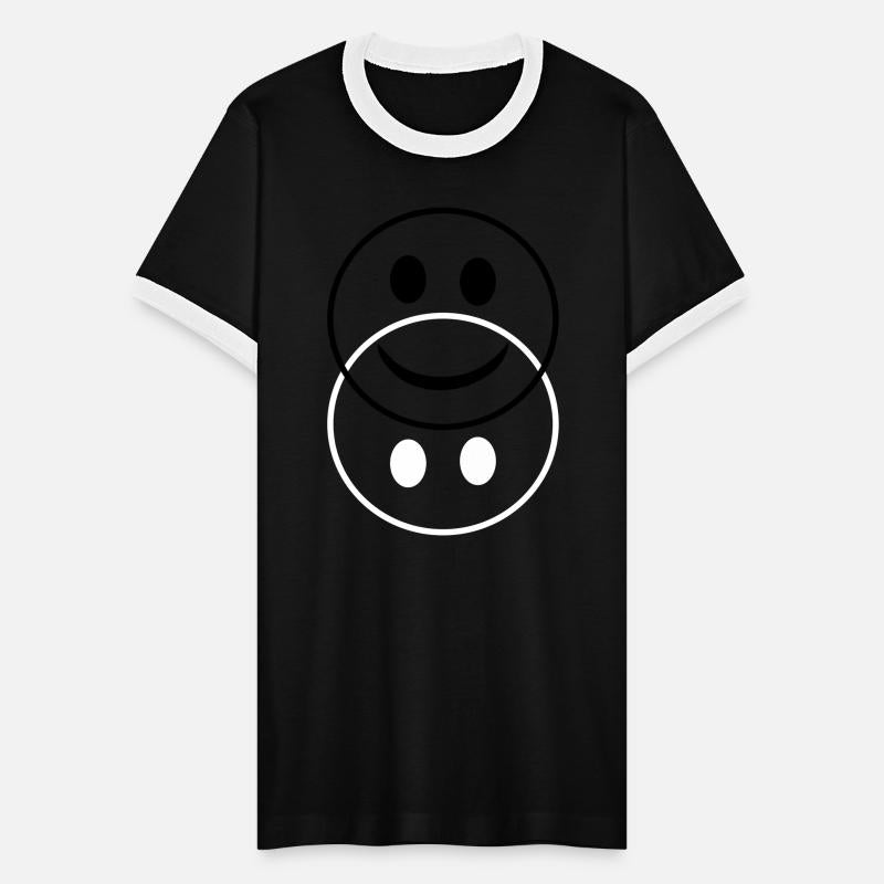 Happy and sad smiley