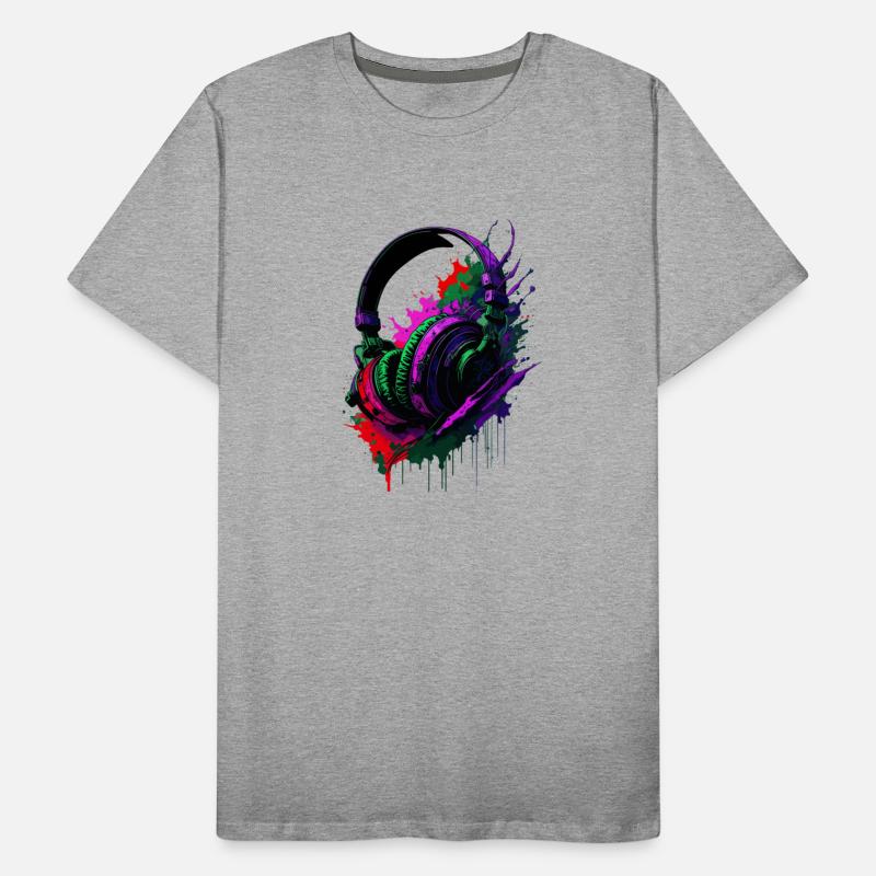 Headphones Paint Splash Design