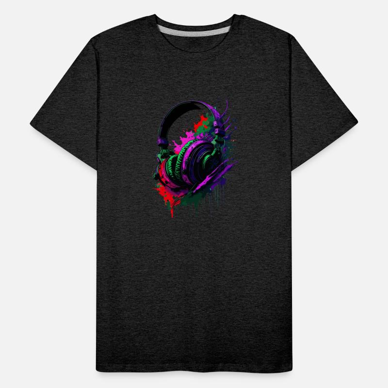Headphones Paint Splash Design