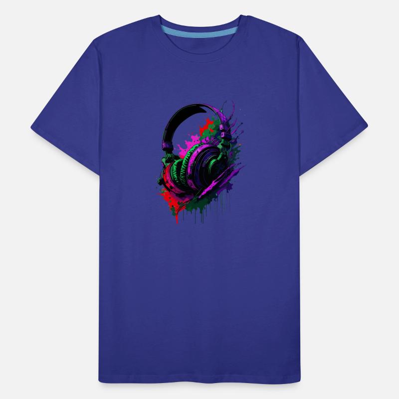 Headphones Paint Splash Design