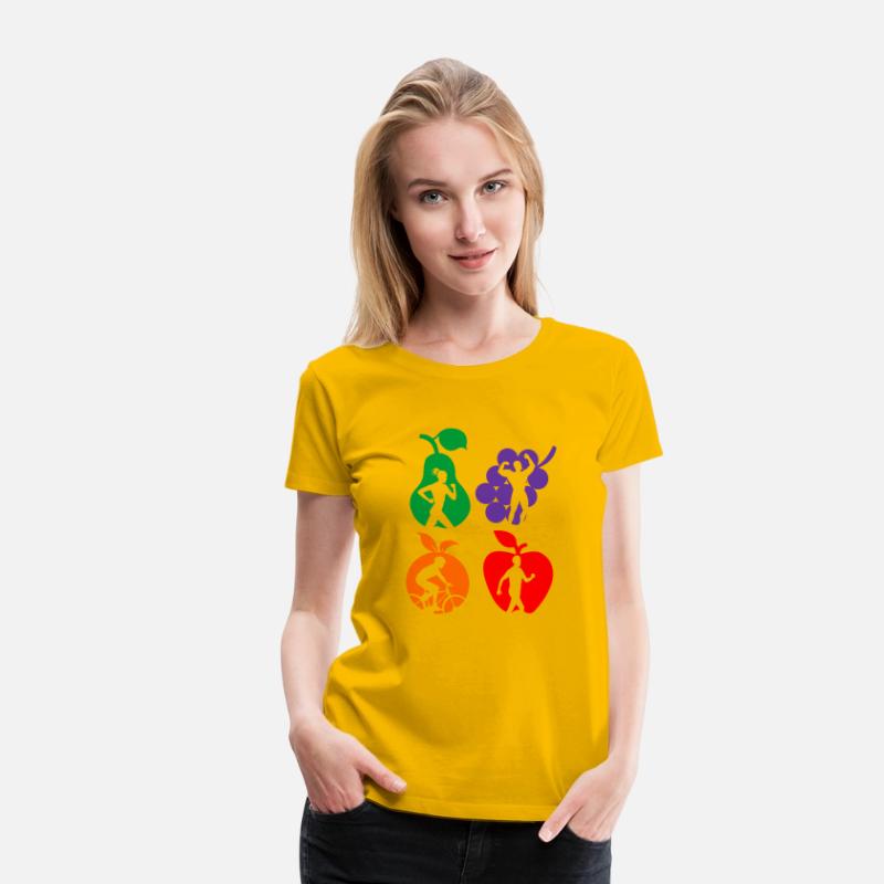 Healthy fruit healthy sports logo
