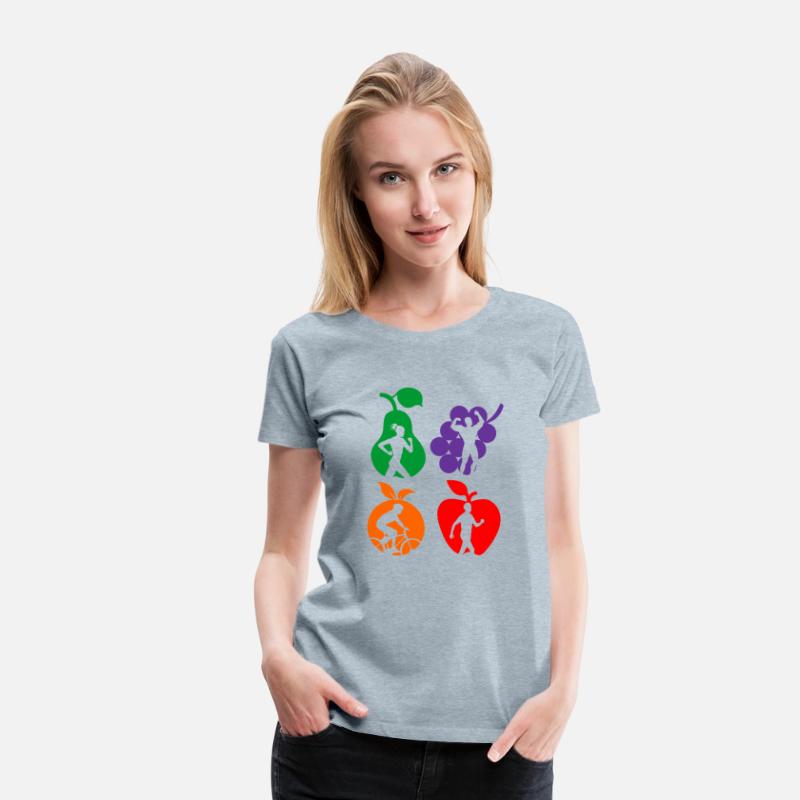 Healthy fruit healthy sports logo