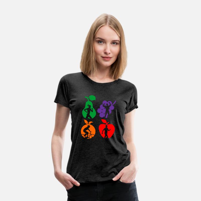 Healthy fruit healthy sports logo