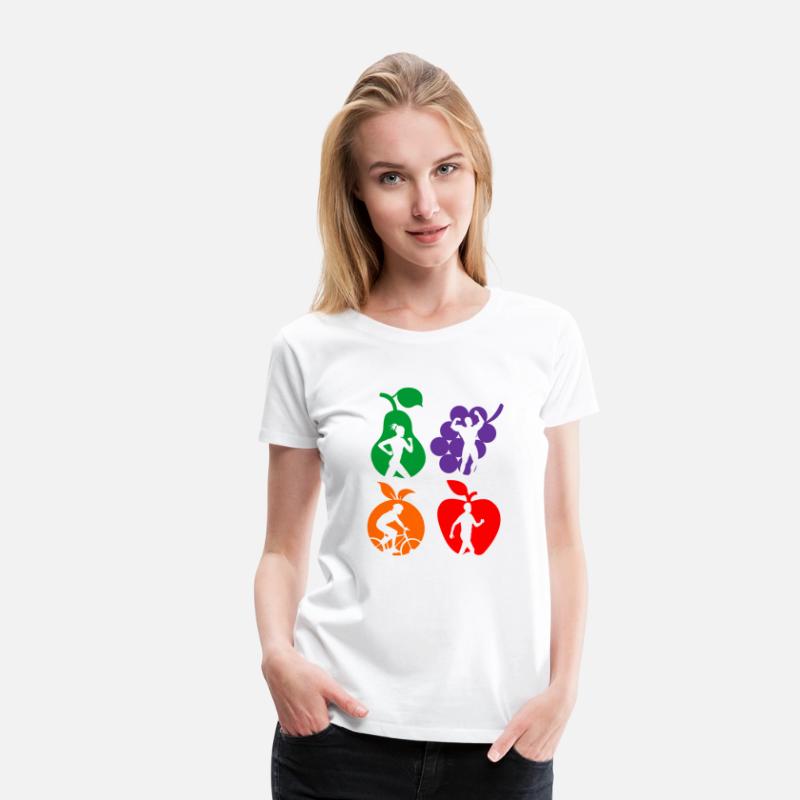 Healthy fruit healthy sports logo