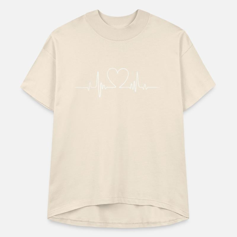 Heartbeat line forming a heart