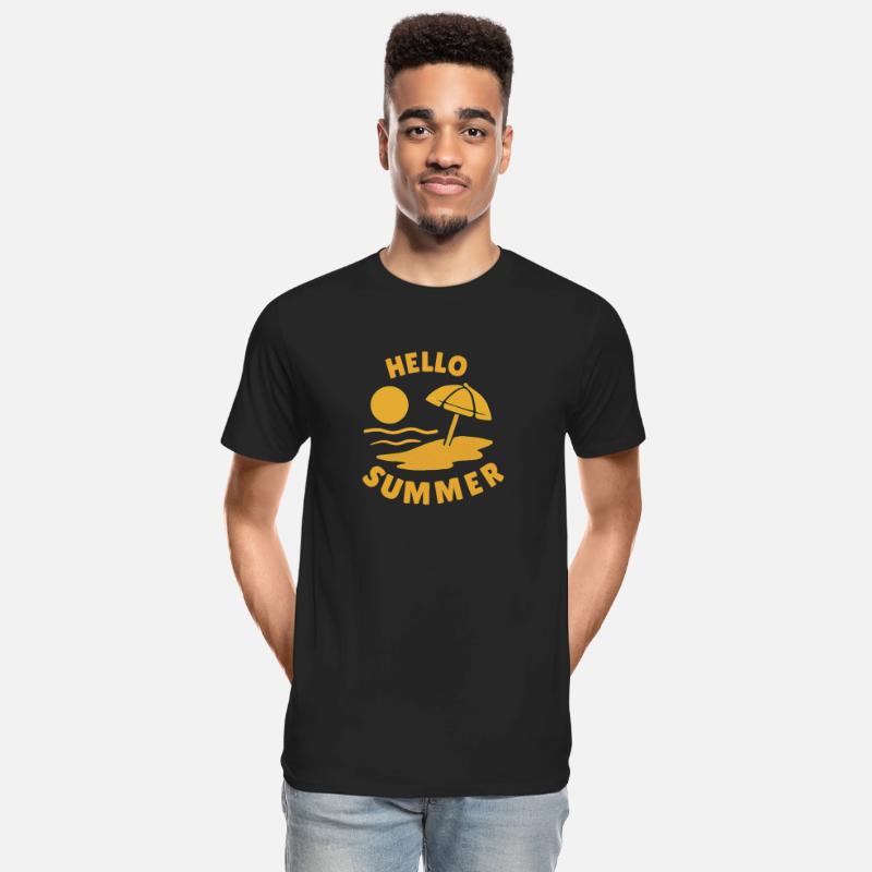 Hello Summer Beach Vibes Illustration