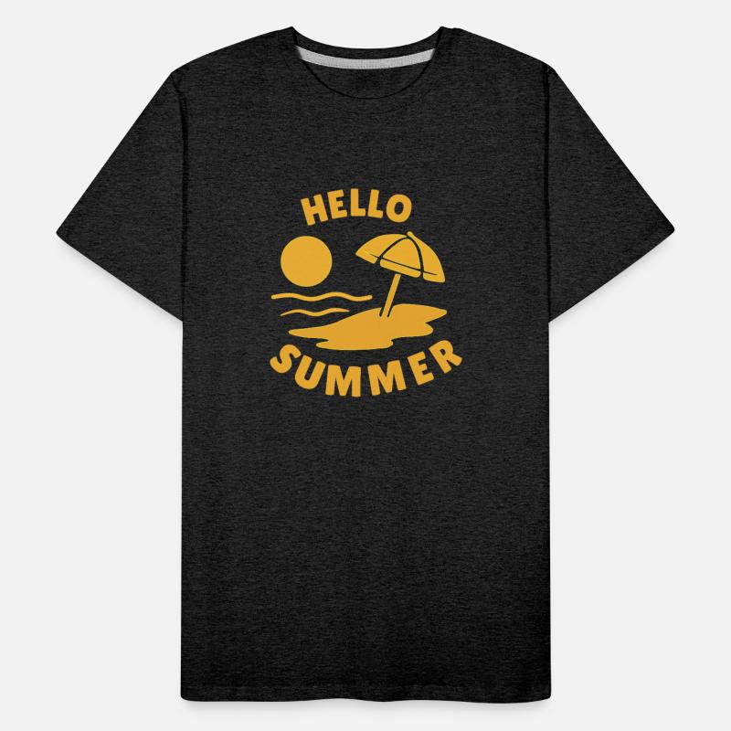 Hello Summer Beach Vibes Illustration