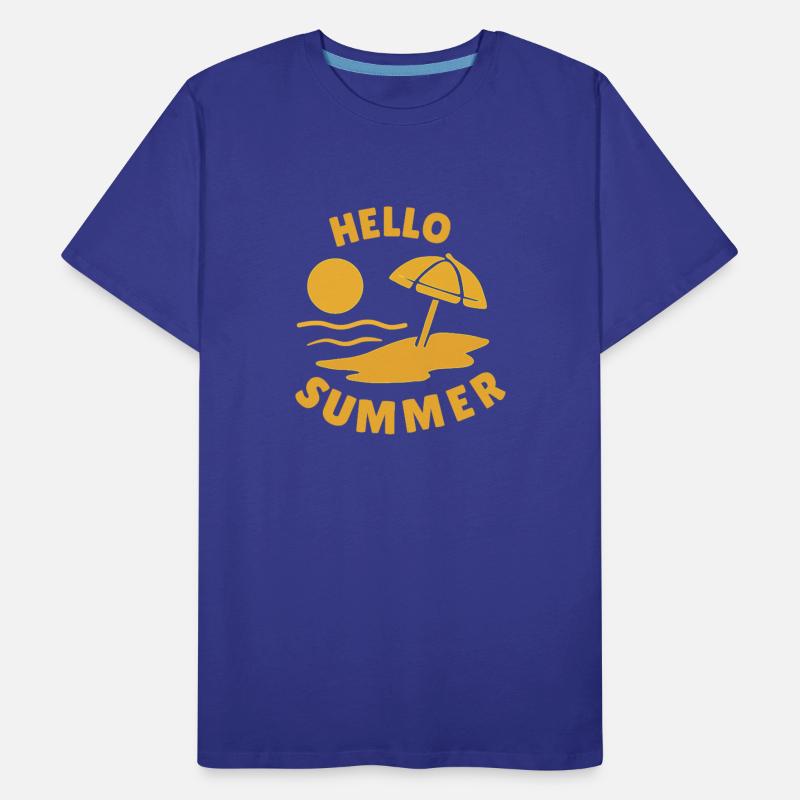 Hello Summer Beach Vibes Illustration