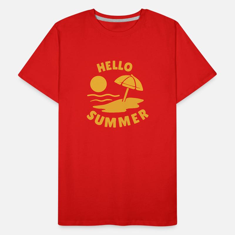 Hello Summer Beach Vibes Illustration