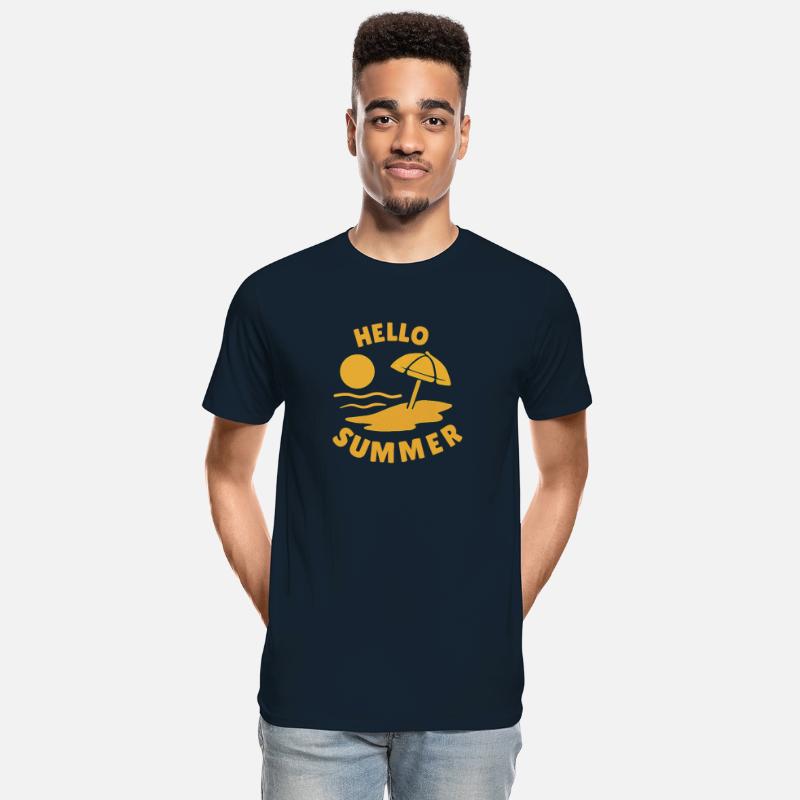 Hello Summer Beach Vibes Illustration