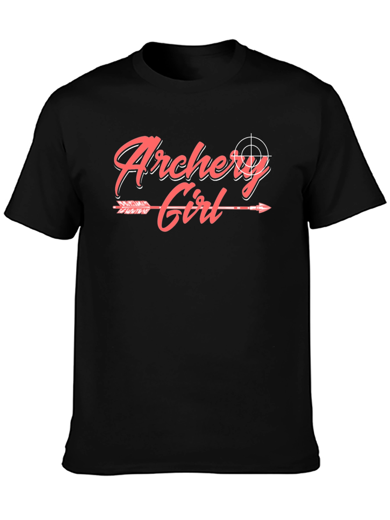 Archery Girl Arrow Graphic Tee - Trendy Sportswear