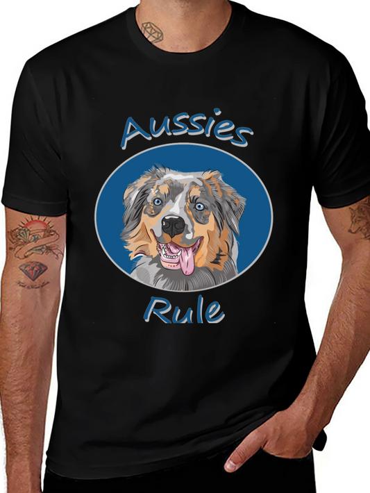 Aussies Rule Dog T-Shirt