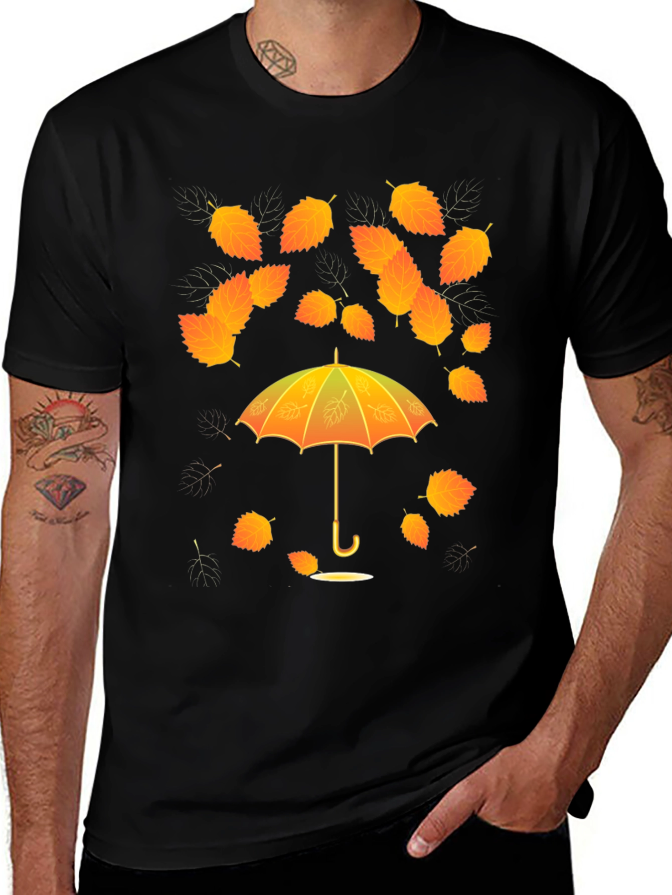 Autumn Leaves Umbrella T-Shirt