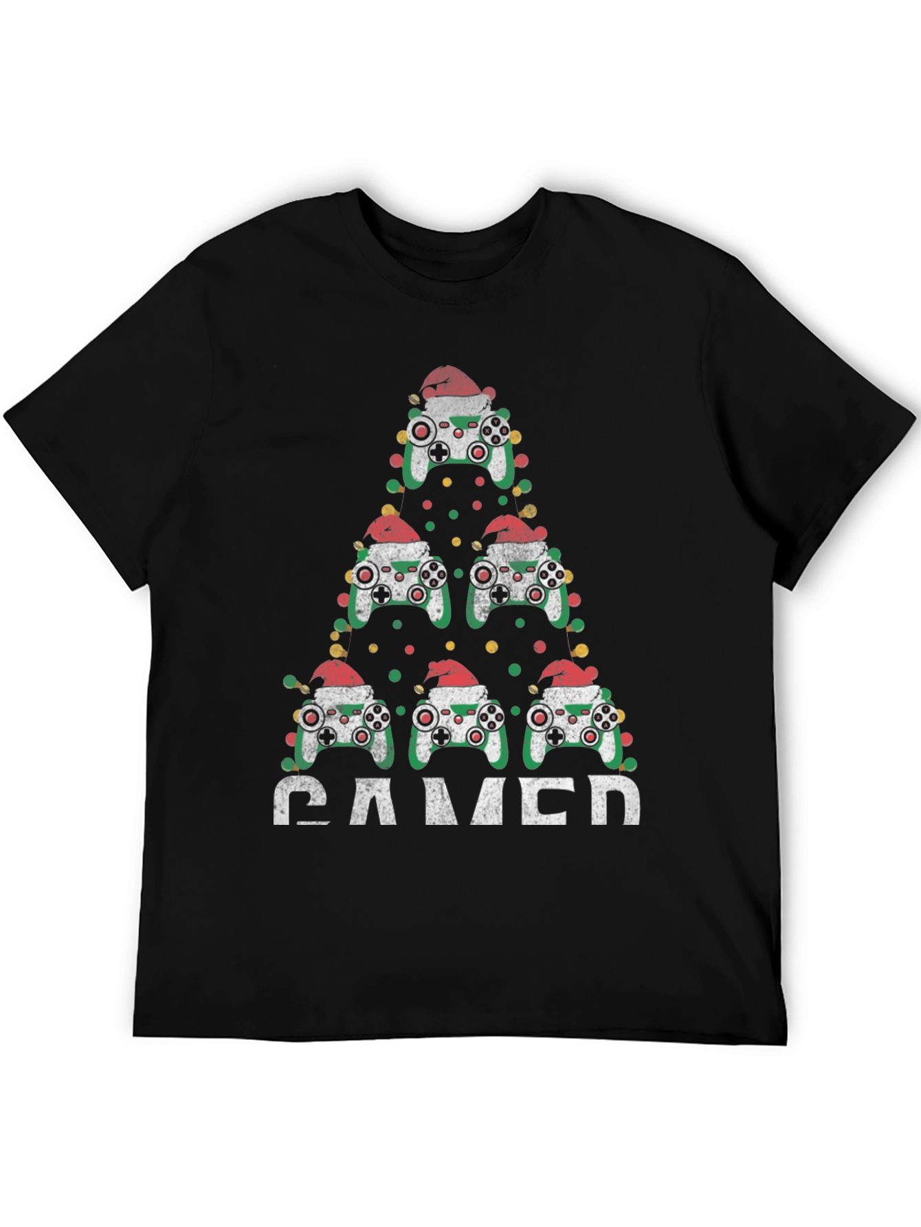 Gamer Christmas Tree Controller T-Shirt