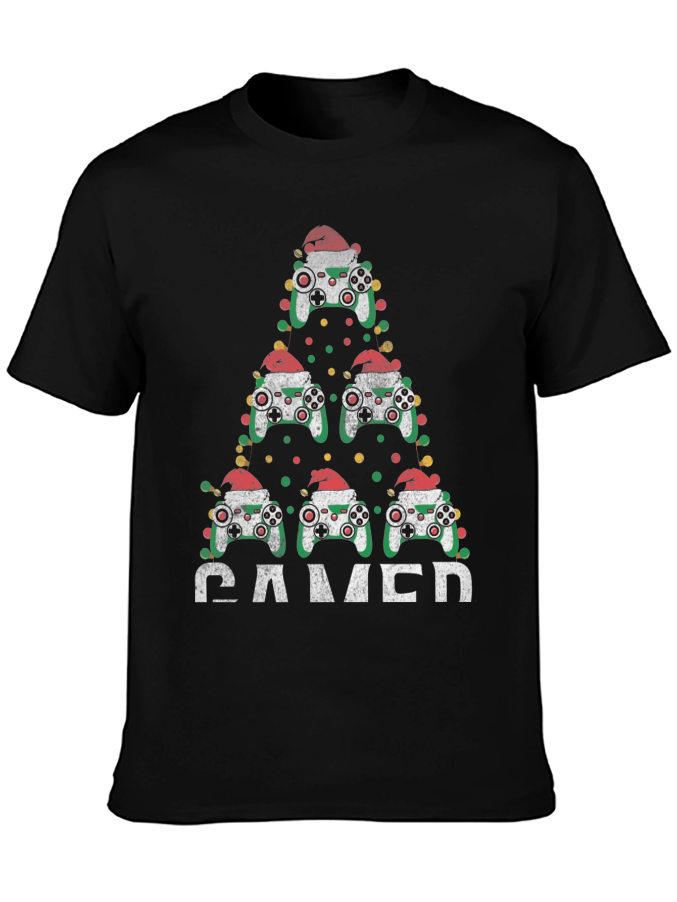 Gamer Christmas Tree Controller T-Shirt