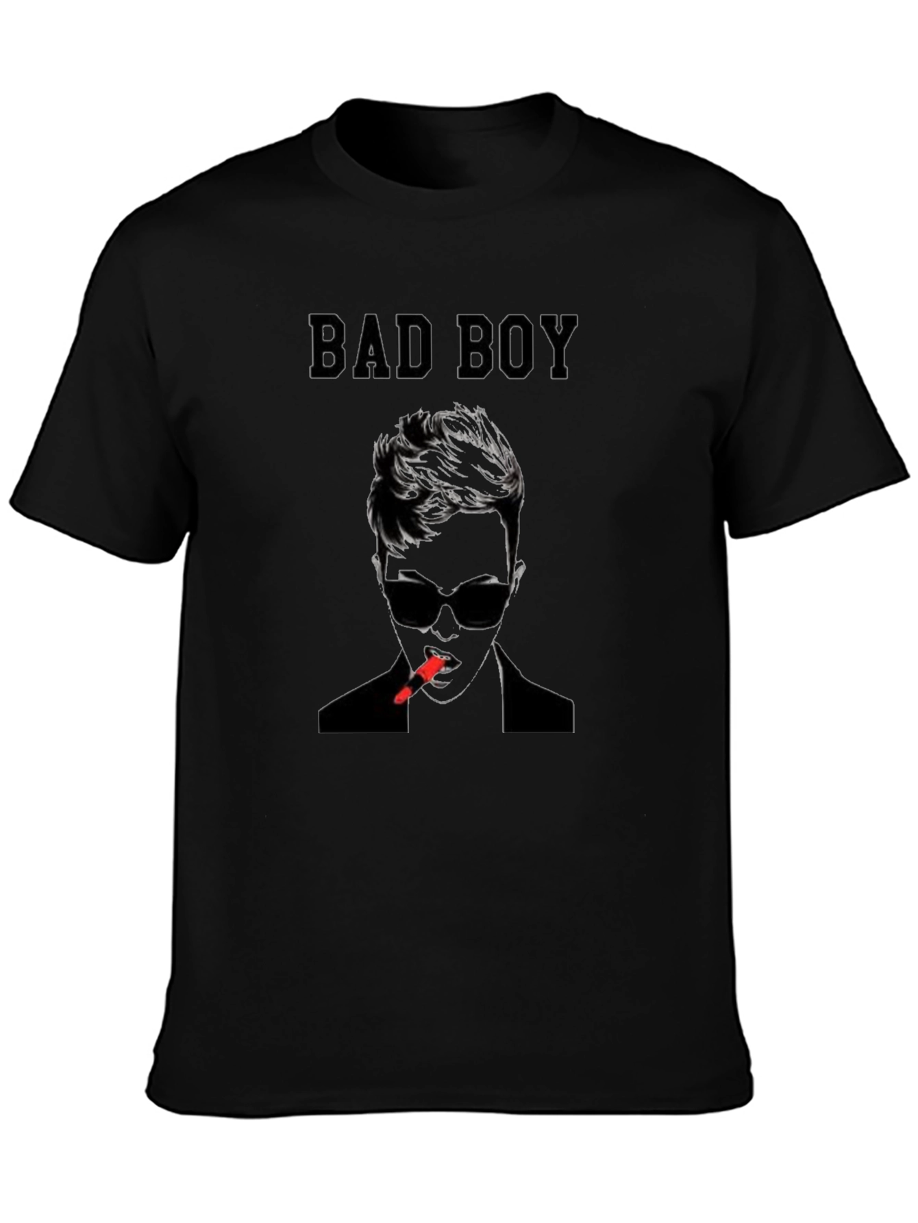 Bad Boy Graphic Print Black T-Shirt