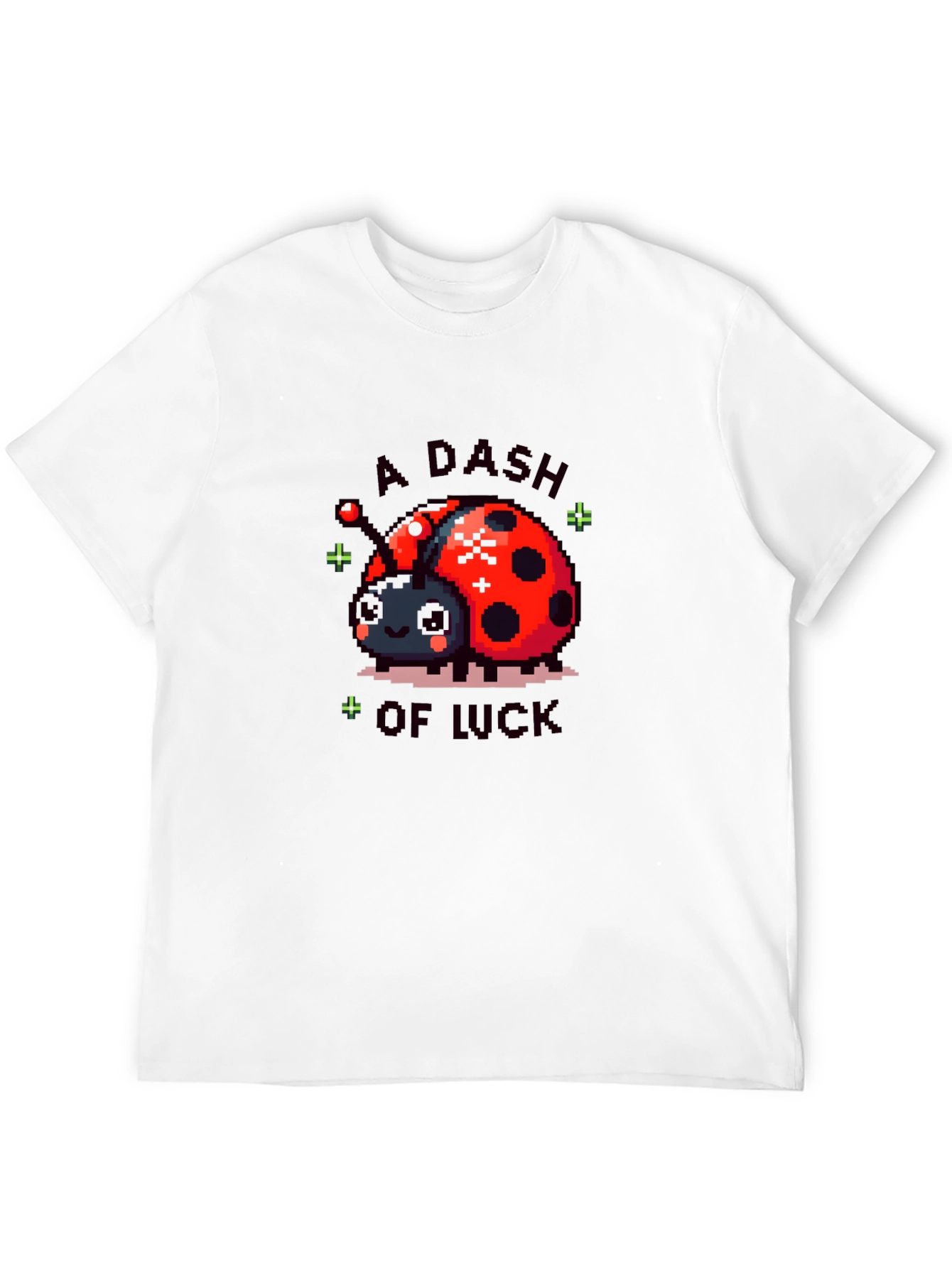 A Dash Of Luck Pixel Ladybug Graphic Tee