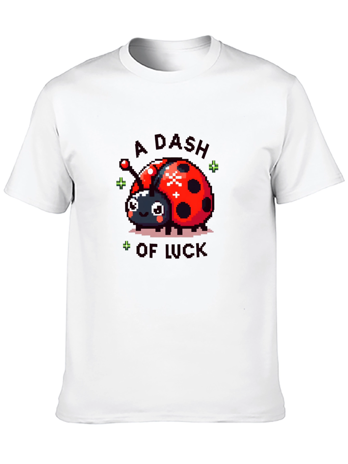 A Dash Of Luck Pixel Ladybug Graphic Tee