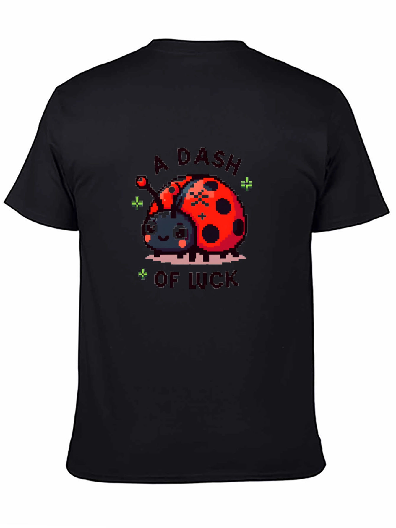 A Dash Of Luck Pixel Ladybug Graphic Tee