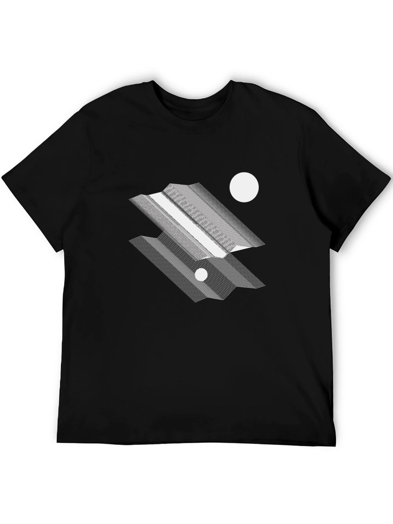 Geometric Graphic Tee - Modern Abstract Design