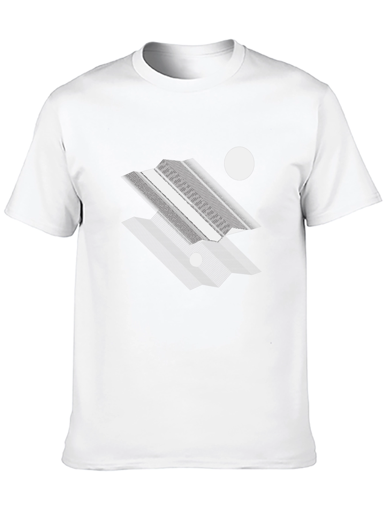 Geometric Graphic Tee - Modern Abstract Design