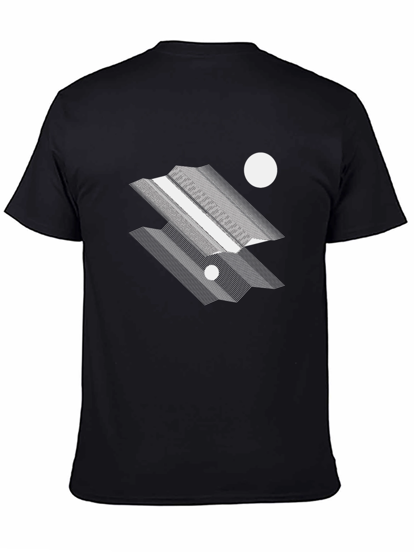 Geometric Graphic Tee - Modern Abstract Design