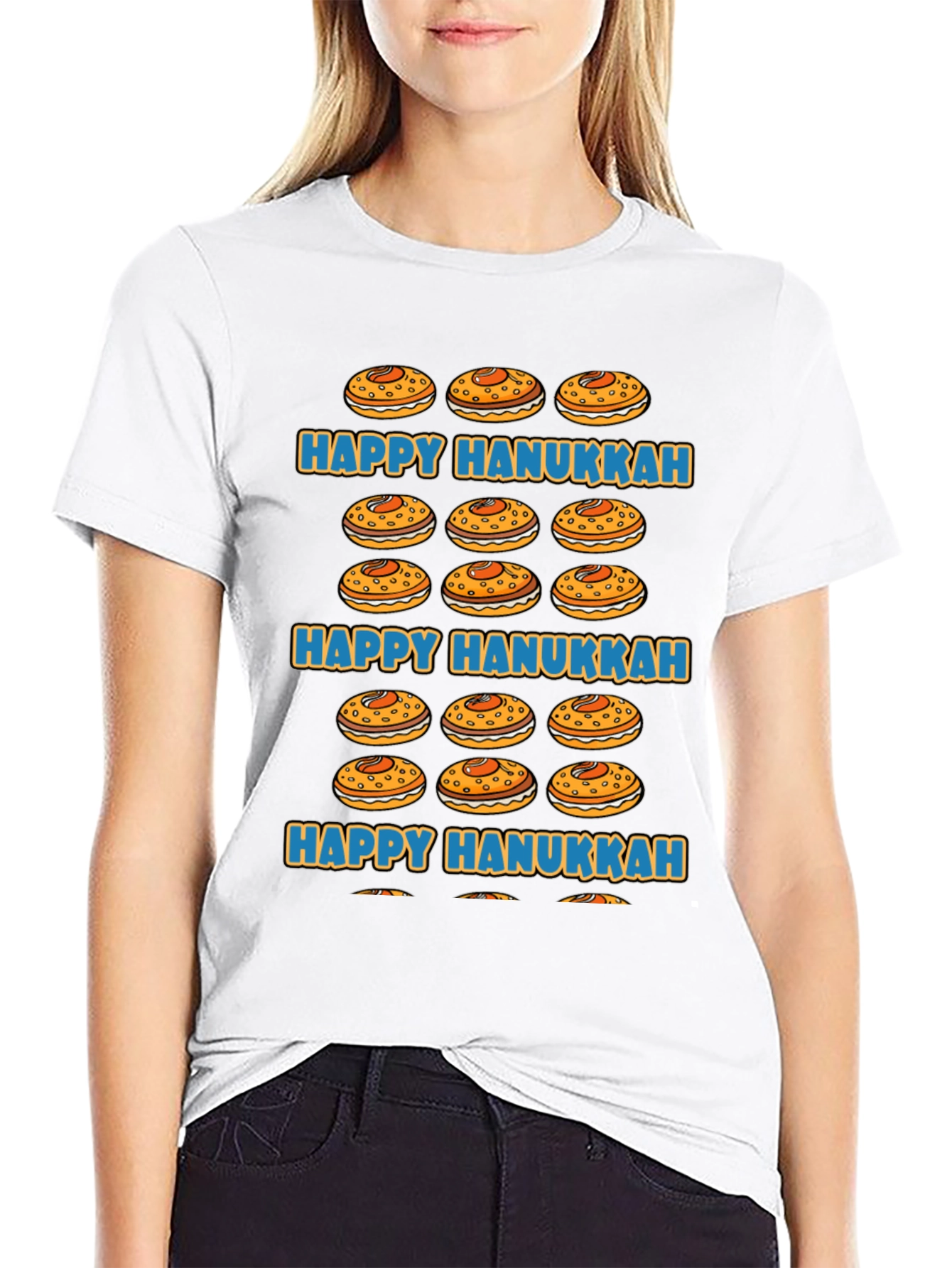 Happy Hanukkah Jelly Donut T-Shirt