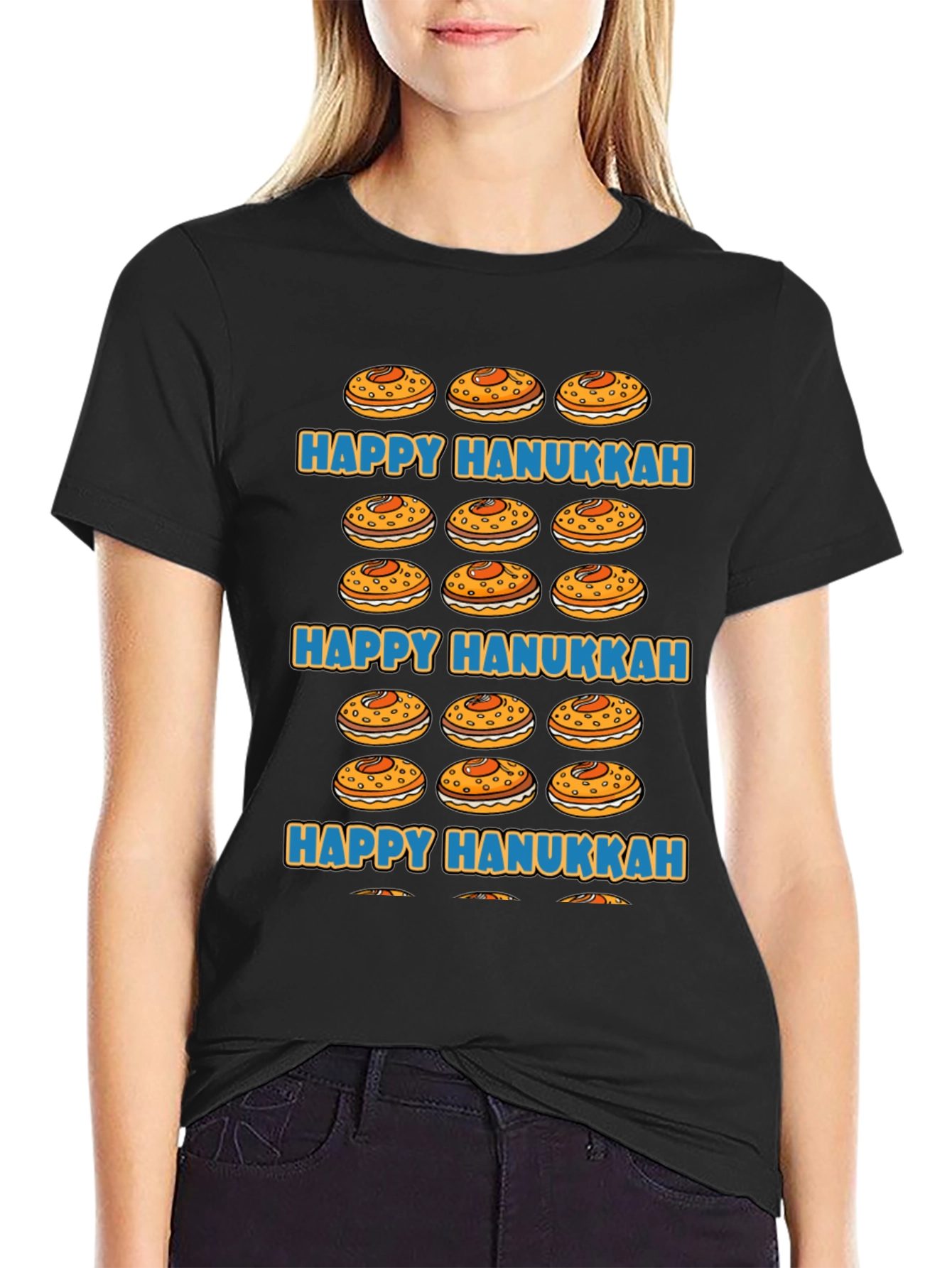 Happy Hanukkah Jelly Donut T-Shirt