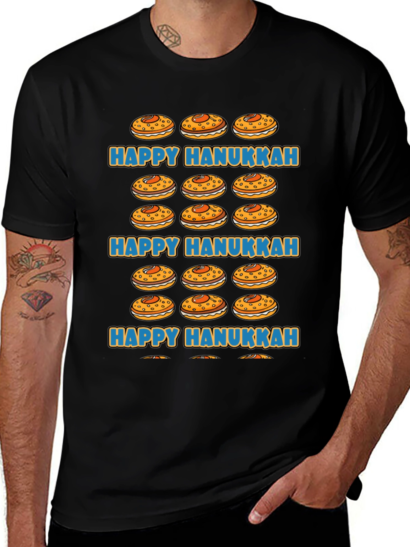 Happy Hanukkah Jelly Donut T-Shirt