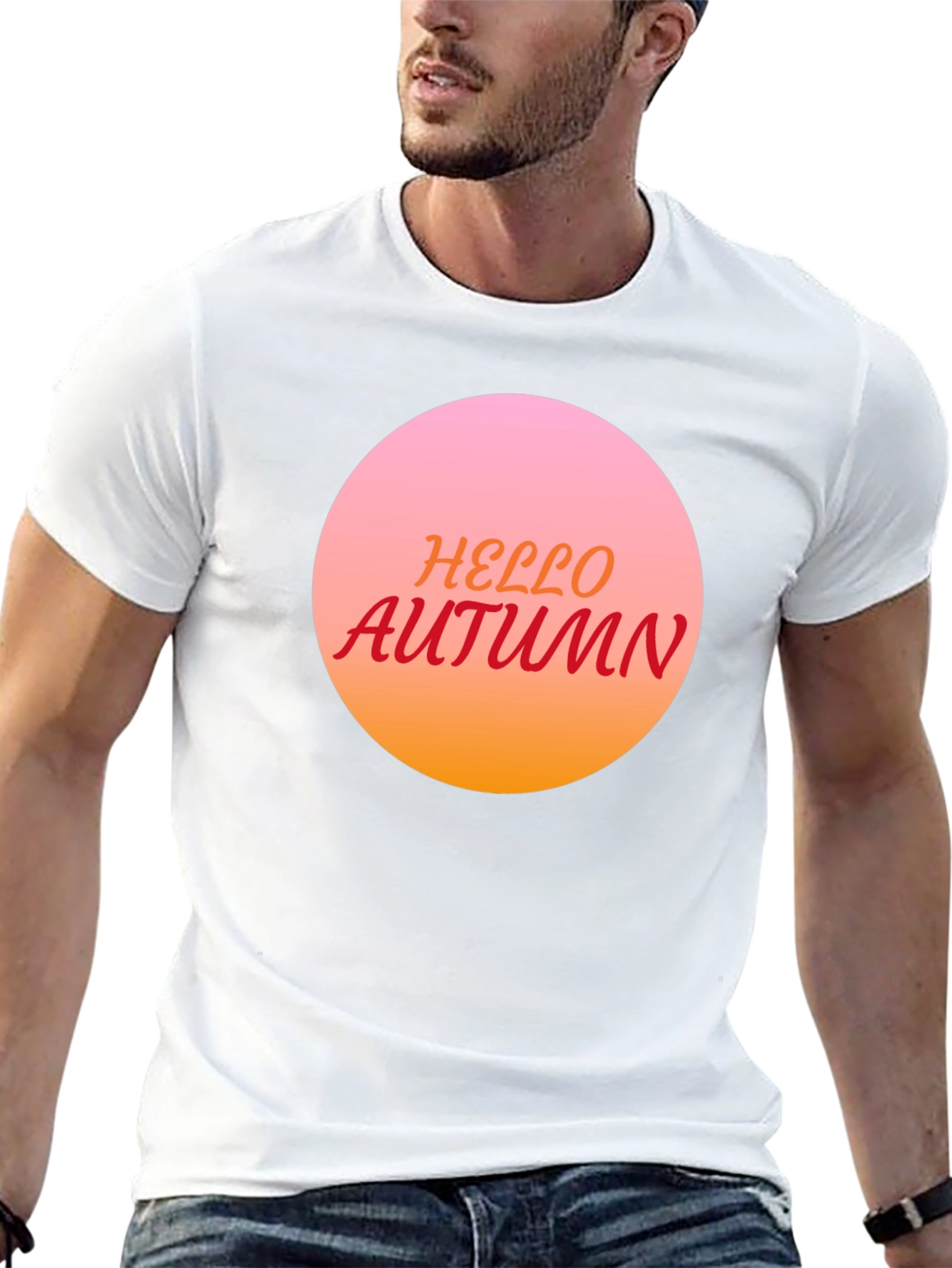 Hello Autumn Crew Neck T-Shirt